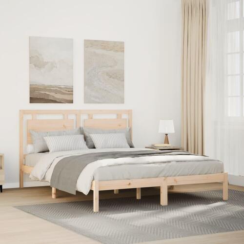 Ekstra lang sengeramme uden madras 140x210 cm massivt træ