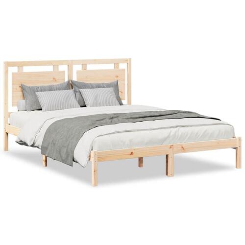 Ekstra lang sengeramme uden madras 140x210 cm massivt træ