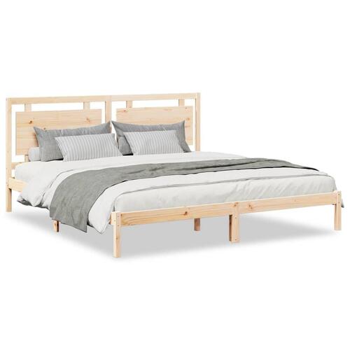 Ekstra lang sengeramme uden madras 180x210 cm massivt træ