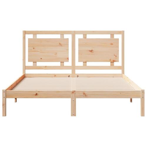 Ekstra lang sengeramme uden madras 140x220 cm massivt træ