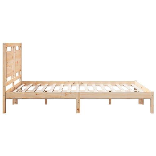 Ekstra lang sengeramme uden madras 140x220 cm massivt træ