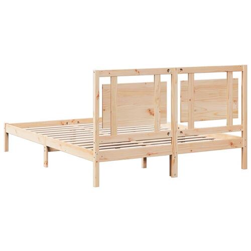 Ekstra lang sengeramme uden madras 140x220 cm massivt træ
