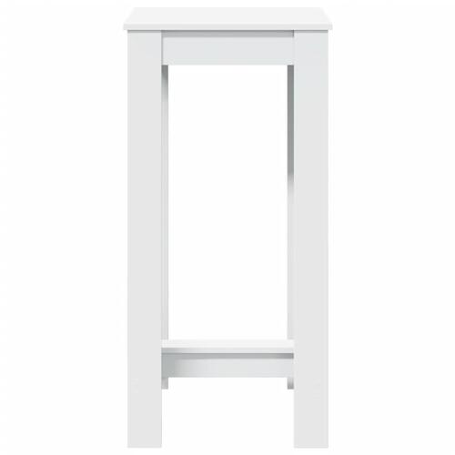 Barbord 51x50x103,5 cm konstrueret træ hvid