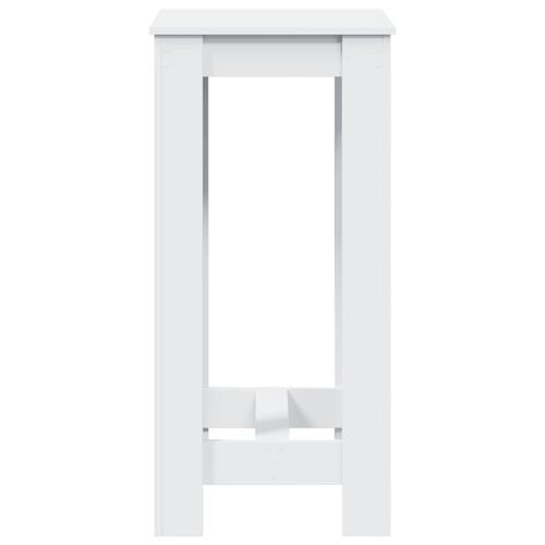 Barbord 51x50x103,5 cm konstrueret træ hvid