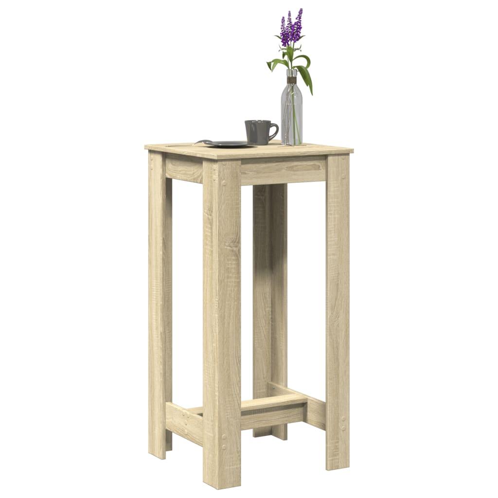 Barbord 51x50x103,5 cm konstrueret træ sonoma-eg