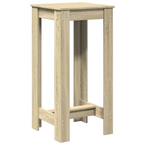 Barbord 51x50x103,5 cm konstrueret træ sonoma-eg