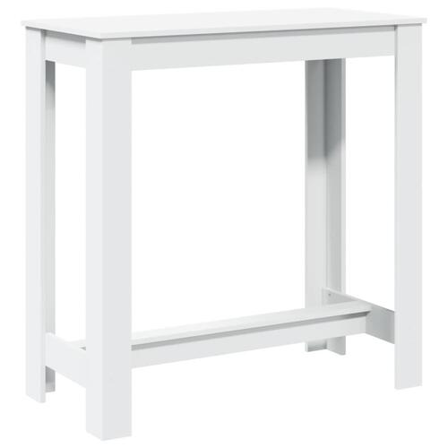 Barbord 102x50x103,5 cm konstrueret træ hvid