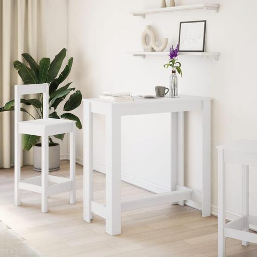 Barbord 102x50x103,5 cm konstrueret træ hvid