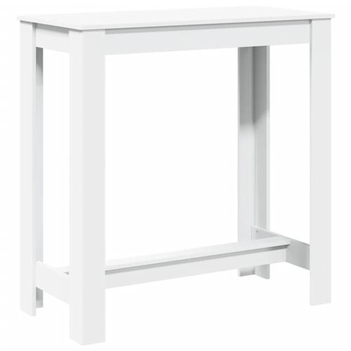 Barbord 102x50x103,5 cm konstrueret træ hvid