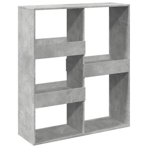 Bogreol/rumdeler 100x33x115 cm betongrå