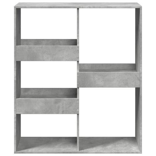 Bogreol/rumdeler 100x33x115 cm betongrå