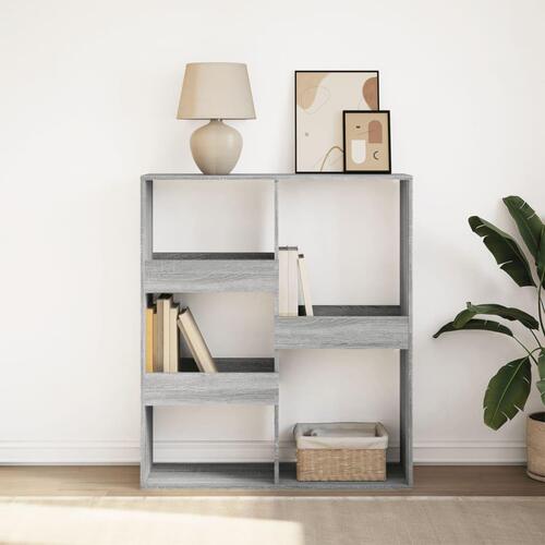 Bogreol/rumdeler 100x33x115 cm grå sonoma-eg