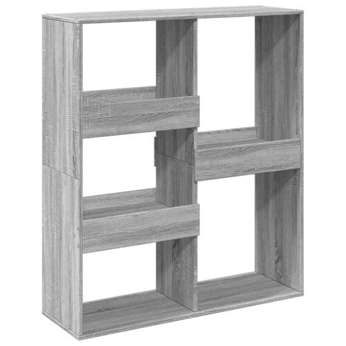Bogreol/rumdeler 100x33x115 cm grå sonoma-eg