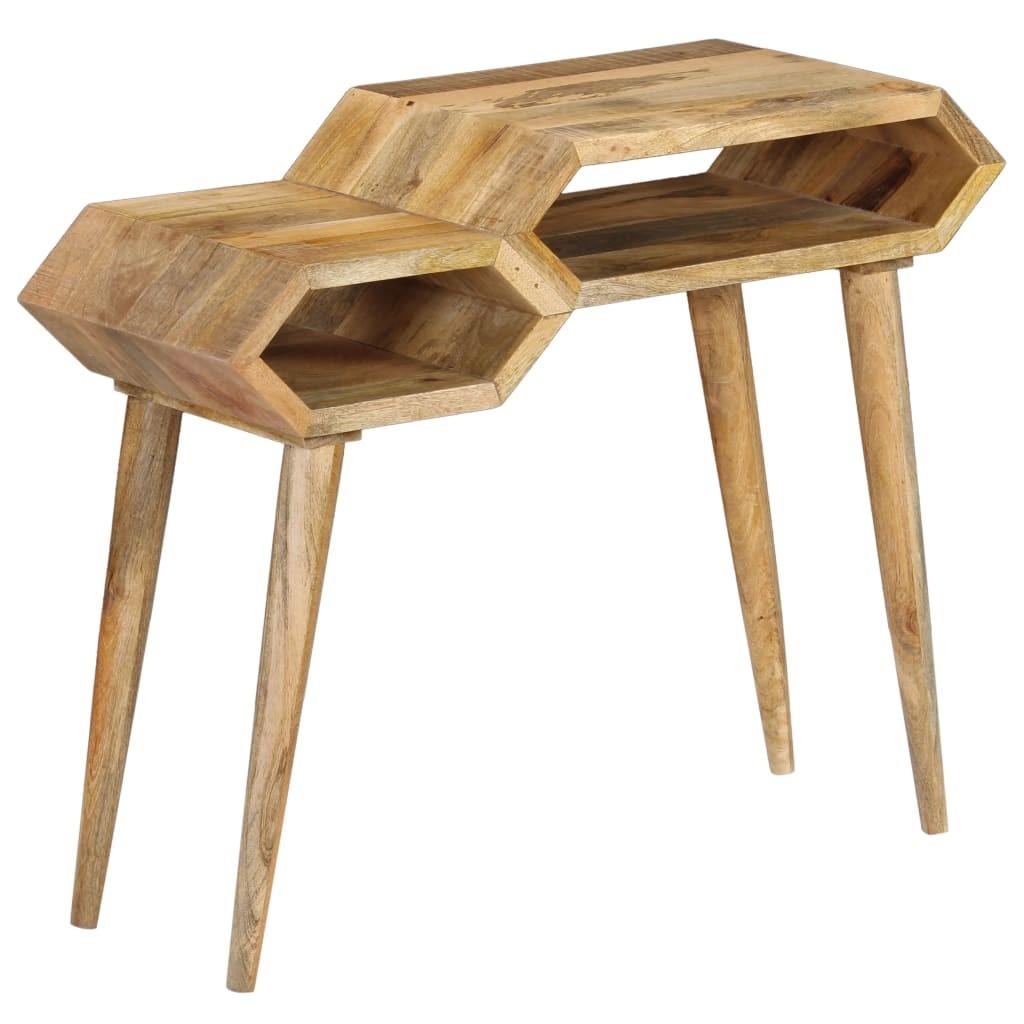 Konsolbord massivt mangotræ 90 x 35 x 76 cm