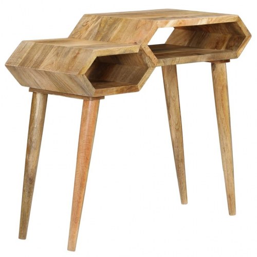 Konsolbord massivt mangotræ 90 x 35 x 76 cm