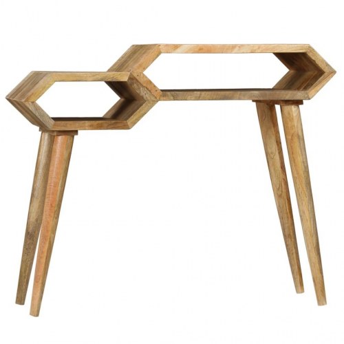 Konsolbord massivt mangotræ 90 x 35 x 76 cm