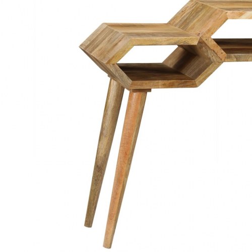 Konsolbord massivt mangotræ 90 x 35 x 76 cm