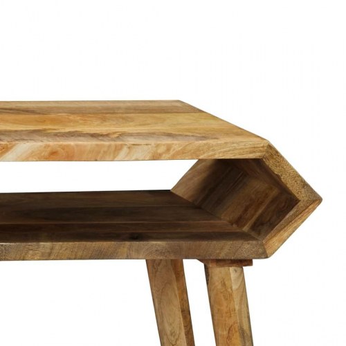 Konsolbord massivt mangotræ 90 x 35 x 76 cm