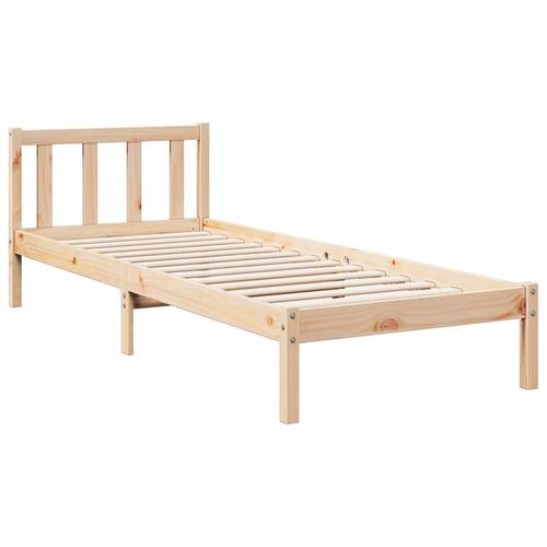 Ekstra lang sengeramme uden madras 90x210 cm massivt fyrretræ