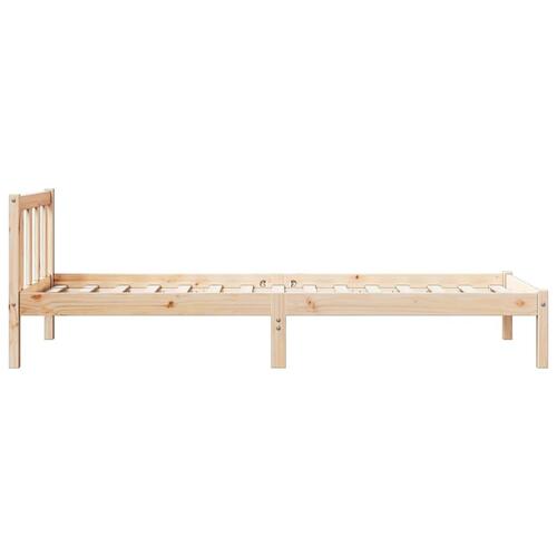 Ekstra lang sengeramme uden madras 90x210 cm massivt fyrretræ
