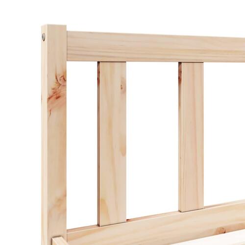 Ekstra lang sengeramme uden madras 90x210 cm massivt fyrretræ