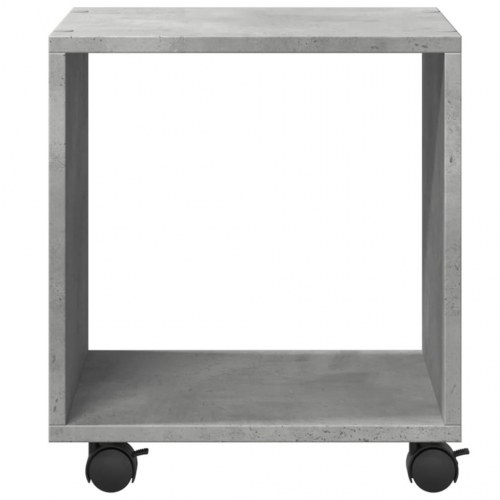 Rullebord 37 x 33 x 42,5 cm i konstrueret træ - betongrå