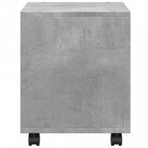 Rullebord 37 x 33 x 42,5 cm i konstrueret træ - betongrå