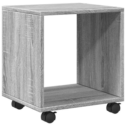 Rullebord 37x33x42,5 cm konstrueret træ grå sonoma-eg