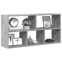 Væghylde 100x25x50 cm konstrueret træ betongrå