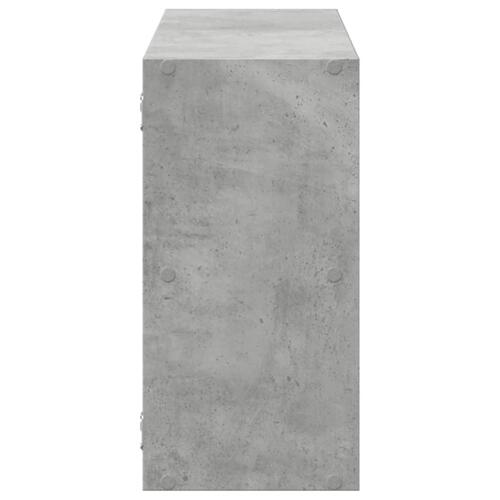 Væghylde 100x25x50 cm konstrueret træ betongrå