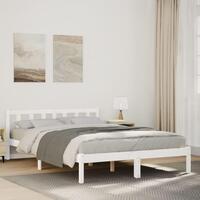 Ekstra lang sengeramme uden madras 160x220 cm massivt fyrretræ