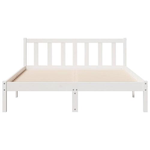 Ekstra lang sengeramme uden madras 160x220 cm massivt fyrretræ