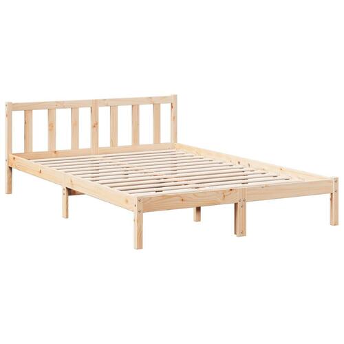 Ekstra lang sengeramme uden madras 160x220 cm massivt fyrretræ
