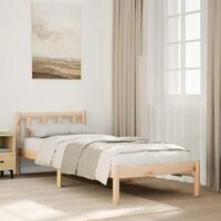 Ekstra lang sengeramme uden madras 90x220 cm massivt fyrretræ