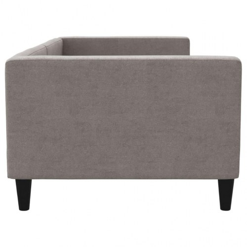 Daybed 90×200 cm i stof - gråbrun sengeramme/sovesofa