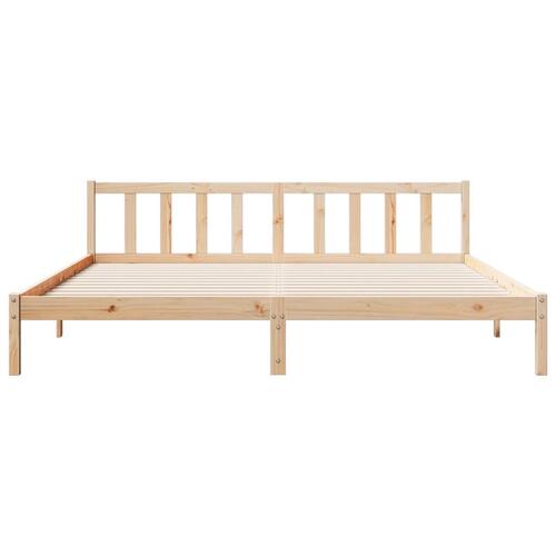 Ekstra lang sengeramme uden madras 180x210 cm massivt fyrretræ