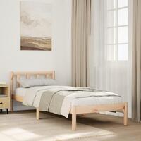 Ekstra lang sengeramme uden madras 100x220 cm massivt fyrretræ