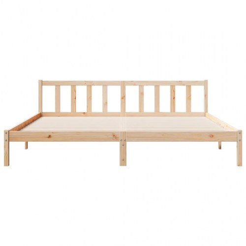 Ekstra lang sengeramme uden madras 180x220 cm massivt fyrretræ