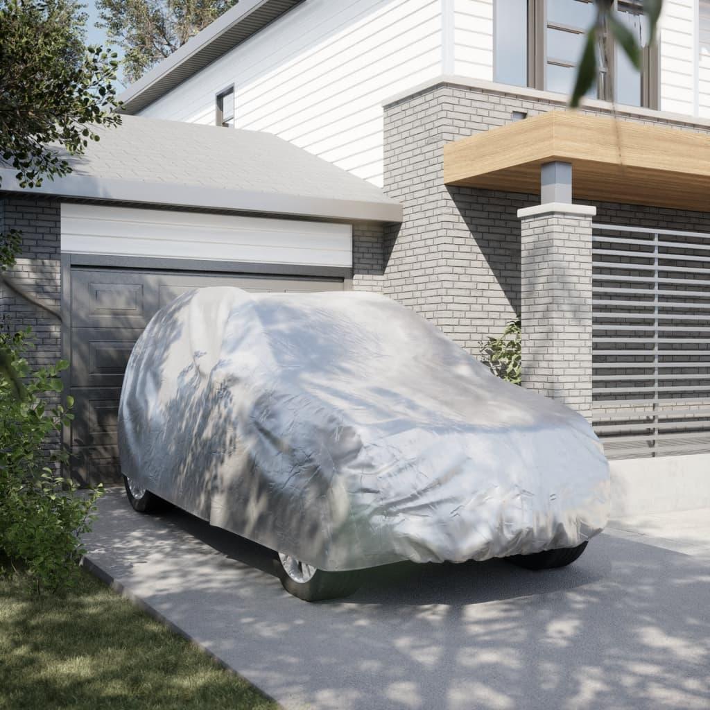 Bilovertræk til SUV m. spændestropper str. M PEVA sølv