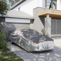 Bilovertræk til Sedan str. XXL haglbeskyttelse grå og sølv