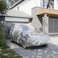 Bilovertræk til SUV m. spændestropper str. XL sølv