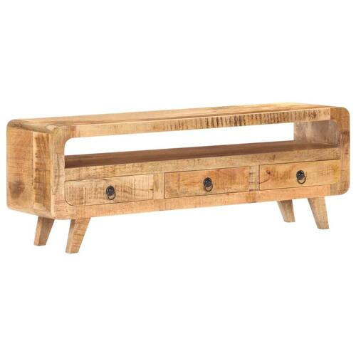 Tv-skab 117x30x41 cm massivt ru mangotræ