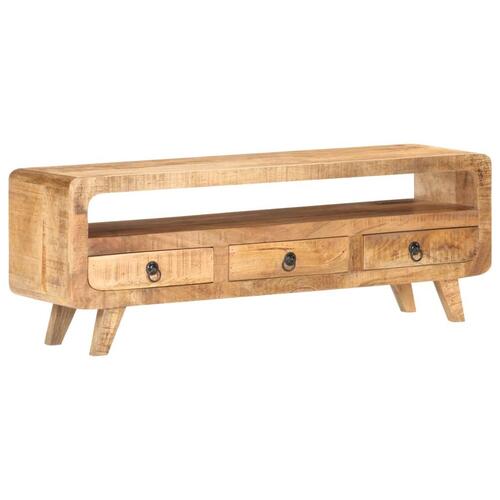 Tv-skab 117x30x41 cm massivt ru mangotræ