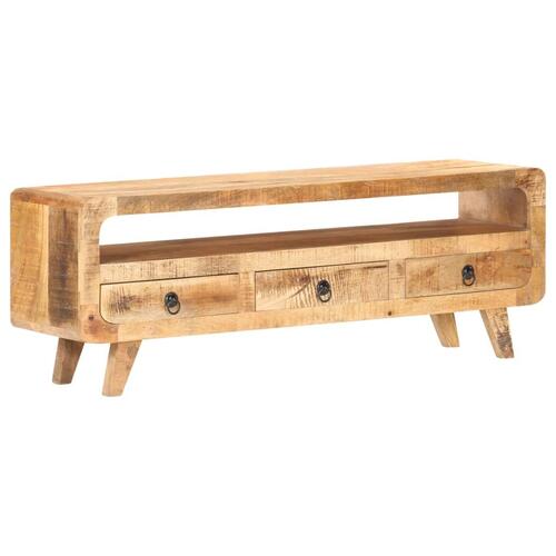 Tv-skab 117x30x41 cm massivt ru mangotræ