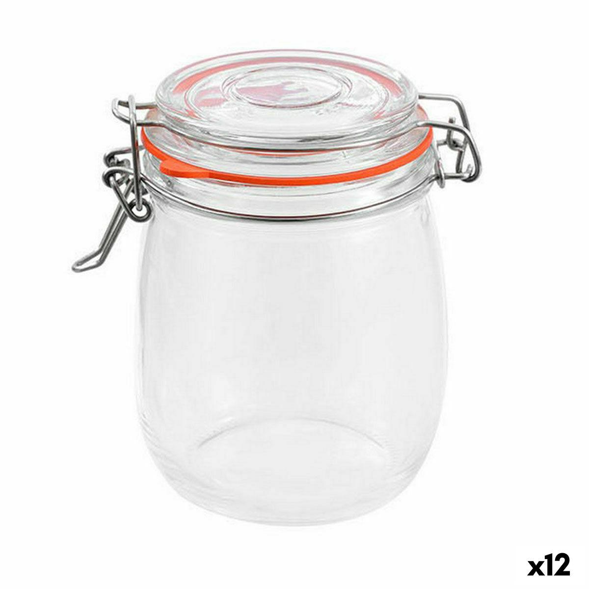Hermetisk glasbeholder 750 ml - 12 stk.