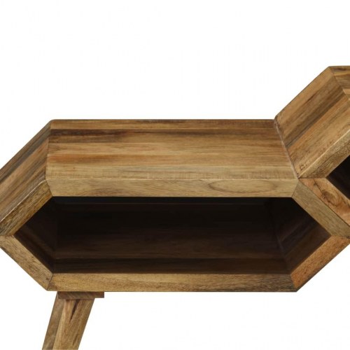 Sofabord i massivt mangotræ 104 x 50 x 45 cm