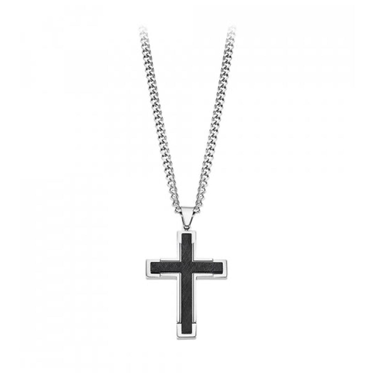 Lotus halskæde til mænd LS2256-1/2 - kors vedhæng