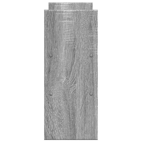 Hylde til skrivebord 40x17x41 cm konstrueret træ grå sonoma-eg
