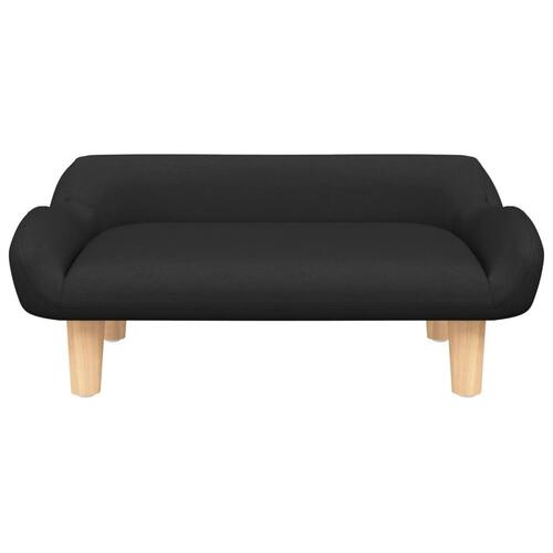 Sofa til børn 70x40x24 cm stof sort