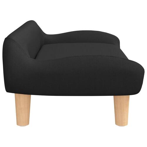 Sofa til børn 70x40x24 cm stof sort